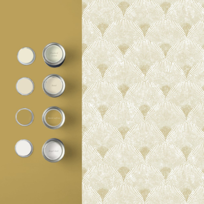 Graham &amp; Brown  vliesbehang  Fan Gold Pearl