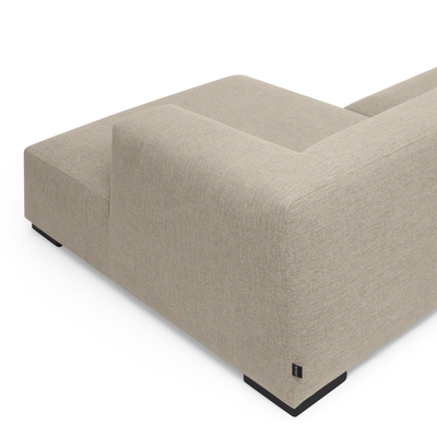 Koozo hoekbank Junior rechts Hoekbank Rechts: 313 + 712 | Stof: Beige - 900.65.1161 | Frame: Zwart | 2x koppelstuk