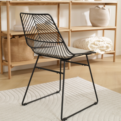 Draadstoel Pluck metaal - met zitkussen