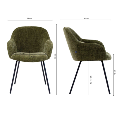 Kick eetkamerstoel Arda