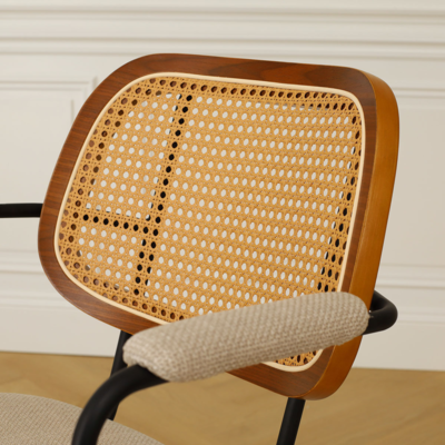 Rotan eetkamerstoel Jolie - met armleuningen