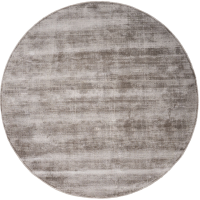Vloerkleed Cos - Viscose Taupe Rond