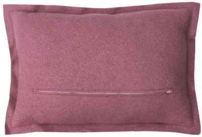 Kussen boiled wool cerise rechthoek