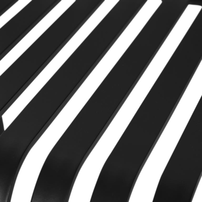 Tuinstoel Zahra metaal met armleuningen - Zwart