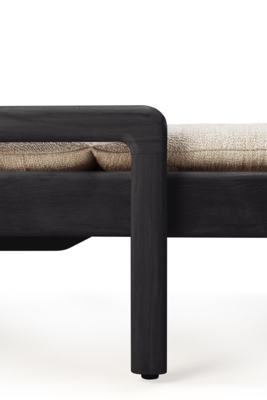 Ethnicraft - Outdoor - Teak Jack adjustable lounger - zwart