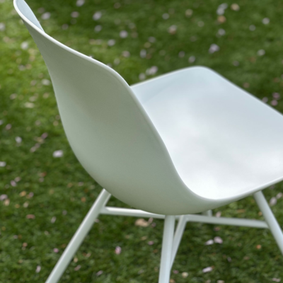 Tuinstoel Noa-Pip - wit onderstel