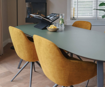 They &amp; Me eettafel Joy – plat ovaal – HPL Zucchini