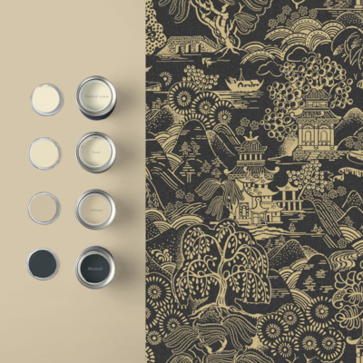 Graham &amp; Brown  vliesbehang  Basuto Black Gold