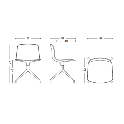 HAY stoel AAC 10 - zwart frame