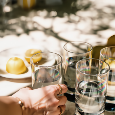 Flamefield longdrinkglas Slim Jim Smoke (set van 4)