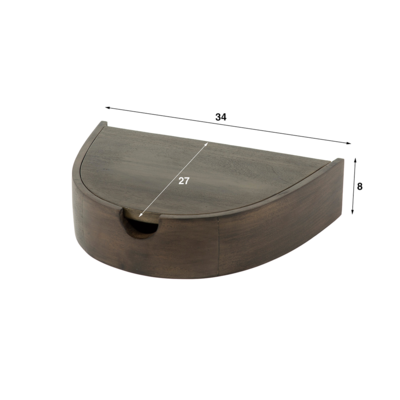 Zwevend Nachtkastje Klep set van 2