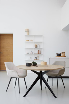 Loods 5 eettafel Grayson groove naturel