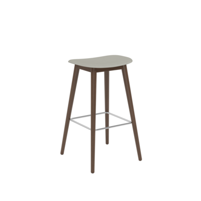 Muuto barkruk Fiber Bar Stool Wood Base