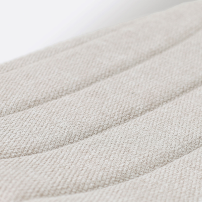 Draaibare eetkamerstoel Nola-Liv wit - zwart onderstel (incl. zitkussen)