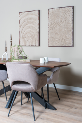 Eettafel Felix - espresso mangohout